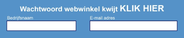 Mail: info@dentalsil.nl?subject=Wachtwoord webwinkel kwijt&body=Geachte heer/mevrouw,
het wachtwoord van de Dentalsil webwinkel is verloren gegaan, graag ontvang ik (mijn bestaande) nieuwe inloggegevens.

- E-mail adres:
- Voornaam:
- Achternaam:
- Bedrijfsnaam:
- Telefoon nummer:

Met vriendelijke groet,